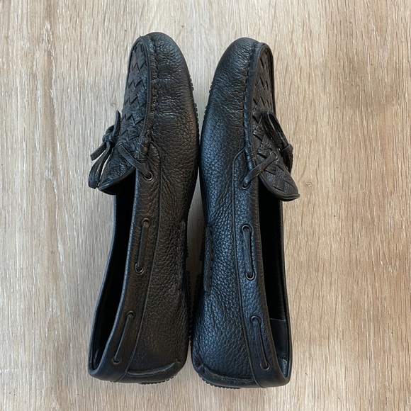 Bottega Veneta Intrecciato Black Leather Loafers - 38 - Picture 7 of 10